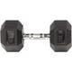 Dumbells Fitness Rubber Coated Hexagonal Dumbbell Single Dumbbell Men's Fitness Home Arm Muscle Hexagonal Dumbbell Dumbell Set (Color : Black, Size : 20kg)