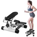 Steppers for Exercise, Fitness Stepper with Ropes Exercise and Wireless Training Computer, Up-Down Stepper for Beginners and Advanced Users, Home Gym