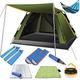 Dome Light Camping Tent Pop Up Dome Tent Instant Family Tent With Awning & Mat And Warm For Fishing Camping Hiking Portable Tent