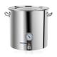Home Stainless Steel Brew Kettle Pot - Stock Pot w/Lid, Thermometer and Ball Valve for Brewing Cooking and Boiling,30 * 30CM (30 * 30cm)