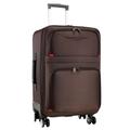 Suitcase Luggage Men's Trolley Case Universal Wheels Student Oxford Cloth Leather Suitcase Password Box Suitcase Suitcases (Color : Brown, Size : A)