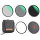 K&F Concept 67mm 5-in-1 Magnetic Lens Filter Kit, Includes CPL+ ND8+ ND64+ Lens Cap+ Adapter Ring, Neutral Density Multi-Layer Coating HD Optical Glass &Waterproof Pouch (Nano-X Series)