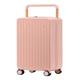 DNZOGW Travel Suitcase Wide Trolley Suitcase Password Box Suitcase Universal Wheel Men's and Women's Leather Suitcase Trolley Case Trolley Case (Color : Pink)