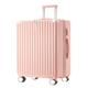 WHCXKJ Suitcase Strong and Durable Suitcase, Password Box, Silent Universal Wheel Suitcase, Trolley Suitcase, Travel Suitcase Suitcases (Color : Pink, Size : A)