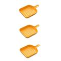 ABOOFAN 3pcs Nordic Loaf Pan Cheesecake Pizza Baking Tray Microwave Accessories White Porcelain Ceramic Casserole Dish Square Grill Plate Lasagna Pans Diffuser Micro-Wave Oven Unbreakable