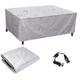 Guying Art Garden Sofa Covers Waterproof Garden Table Cover (170x160x100cm 600D Heavy Duty Oxford Polyester for Outdoor Patio Rectangular Chair and Table Rattan Sofa Cover
