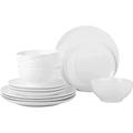 Porcelain Dinner Set Porcelain Kitchen Dinnerware Set Ceramic Tableware Dinnerware Set – Set for 4 Dinnerware 12 pcs Set Dish –Durable Porcelain White Dinnerware Set, Plates and Bowls – Microwave