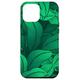 Hülle für iPhone 14 Pro Max Dunkles Natur Grün blau Pflanzen Blätter Muster Kunst Design