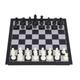 Portable 3-in-1 Magnetic Chess Set - Folding Board International Game - for Travel & Cards Included