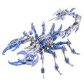 3D Metal Puzzle Mechanical Scorpion Model Kit model building kits for adults Handmade DIY Assembled Model Toy Birthday （scorpion Gold） (blue)