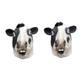 BESTonZON Masquerade Siouxxie 2pcs Cow Halloween Cow Decor Comfortable to Wear Animal Cow Scary Head Animal Head Carnival Masquerade Modeling Party Supplies Halloween Cosplay