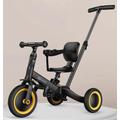 5 IN 1 Kids trikes for 2-5 years old boys girls,push stroller/scooter/balance bike/pedal tricycle/ride on bike with folding wheels,parent push trolley car with parent push rod,folding trikes