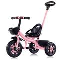 Kids trikes with parent push rod,2-5 years old boys girls push stroller 3 wheel tricycle,adjustable seat with seat belt,ride on balance bikes with foldable footrest,titanium wheel