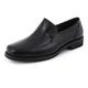 New Shoes Dress Oxford for Men Slip On Round Apron Toe Cowhide Non Slip Low Top Anti-Slip Slip Resistant Casual (Color : Black, Size : 6 UK)