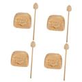 Vaguelly 4 Sets Wooden Fish Musical Instrument Wooden Fish Toy Percussion Instrument for Kids Wooden Playset Children’s Toys Piano for Kids Wooden Percussion Toy Toddler Musical Toy Large