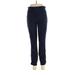7th Avenue Design Studio New York & Company Dress Pants - High Rise Skinny Leg Boyfriend: Blue Bottoms - Women's Size Medium