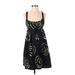 INC International Concepts Casual Dress: Black Graphic Dresses - Women's Size 6 Petite