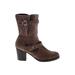 Crown Vintage Boots: Brown Shoes - Women's Size 8