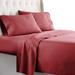 3pc Twin Sheets Deep Pocket Bed Sheets Extra Soft Burgundy