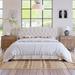 Diamond Tufted Linen Upholstered Platform Bed: Elegant