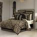 Brunello Black And Gold Comforter Set