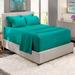 6pc Queen Luxury Soft Fitted Bed Sheet Set Extra Deep Pocket Teal