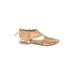 Kenneth Cole REACTION Sandals: Gold Shoes - Women's Size 8 1/2 - Open Toe