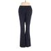 Ann Taylor Dress Pants - Mid/Reg Rise: Blue Bottoms - Women's Size 2 Petite