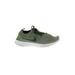 Nike Sneakers: Green Print Shoes - Women's Size 10 - Almond Toe