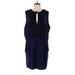 City Chic Casual Dress - Shift: Blue Solid Dresses - Women's Size 18 Plus