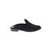 Robert Clergerie Mule/Clog: Slip On Chunky Heel Minimalist Black Solid Shoes - Women's Size 36.5 - Almond Toe