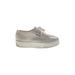 Superga Sneakers: Gray Print Shoes - Women's Size 41 - Almond Toe