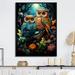 Design Art Native Owls Guardians Of The Forest On Canvas Print, Cotton in Green/Orange | 40 H x 30 W x 1.5 D in | Wayfair FL117043-30-40-BK