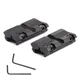 Base di montaggio adattatore per cannocchiale da 2 pezzi 11mm a coda di rondine a 20mm Convertitore per montaggio su guida Picatinny 9.5 Accessorio da cacciaimm -10mm a coda di rondine