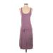 Athleta Casual Dress - DropWaist Scoop Neck Sleeveless: Purple Print Dresses - Women's Size X-Small