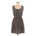 Bebop Casual Dress - Mini Scoop Neck Sleeveless: Black Dresses - Women's Size Large