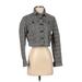 BDG Jacket: Cropped Gray Print Jackets & Outerwear - Women's Size Small