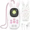Lettore MP3 musicale da 32GB per bambini, lettore MP3 musicale per bambini simpatico coniglietto con