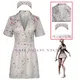 Uniforme de Cosplay d'Infirmière Zombie Costume d'Anime Silent Hill 2 Robe Tache de Sang Ensemble