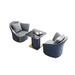 NashyCone Leisure Table & Chair For Negotiation Reception 3 - Piece Faux Leather Reception Set (Table Included) | Wayfair 12XSY7502UQFP3LUQL8EA