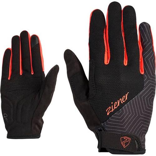 ZIENER Damen Handschuhe CEDA TOUCH long lady bike glove, Größe 8,5 in Rot