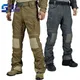 Men's Hiking Tactical Pants Tear Resistance Wear-resisting Cargo Pants Men Waterproof Multi-pocket