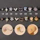 1Piece Stainless Steel L Rod Piercing Body Jewelry Nose Studs 2022 for Women Trend Flower Heart