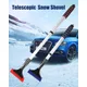 Telescopic Snow Ice Scrapers Extra-long Snow Shovel Rubber-coated Snow Scraper With Ergonomic Handle