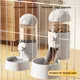 Large Pet Bowls Cage Hanging Automatic Feeder Pet Water Bottle Food Container Dispenser Bowl For