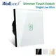 Wallpad Dimmer EU Touch Switch White Black Gold Glass Panel 1/2/3 Gang Wall Light Sensor Button With