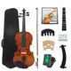 IRIN 4/4 3/4 1/2 1/4 1/8 Violin Solid Wood Violin Set with Case Accessory Professional Stringed