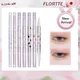 FLORTTE Double Head Eyeshadow Eyeliner Silkworm Stick Matte Pearl Glitter Eye Shadow Liner Pencil