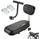 Child Bike Rear Seat Saddle With Handle Armrest Footrest Pedal Kid Bicycle Seat Mat Including