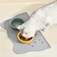 Silicone Pet Mat Pet Food Feeding Pad Waterproof Dog Cat Bowl Food Mat Puppy Feeder Tray Water